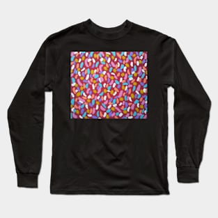 All the Shooting Stars Abstract Art Long Sleeve T-Shirt